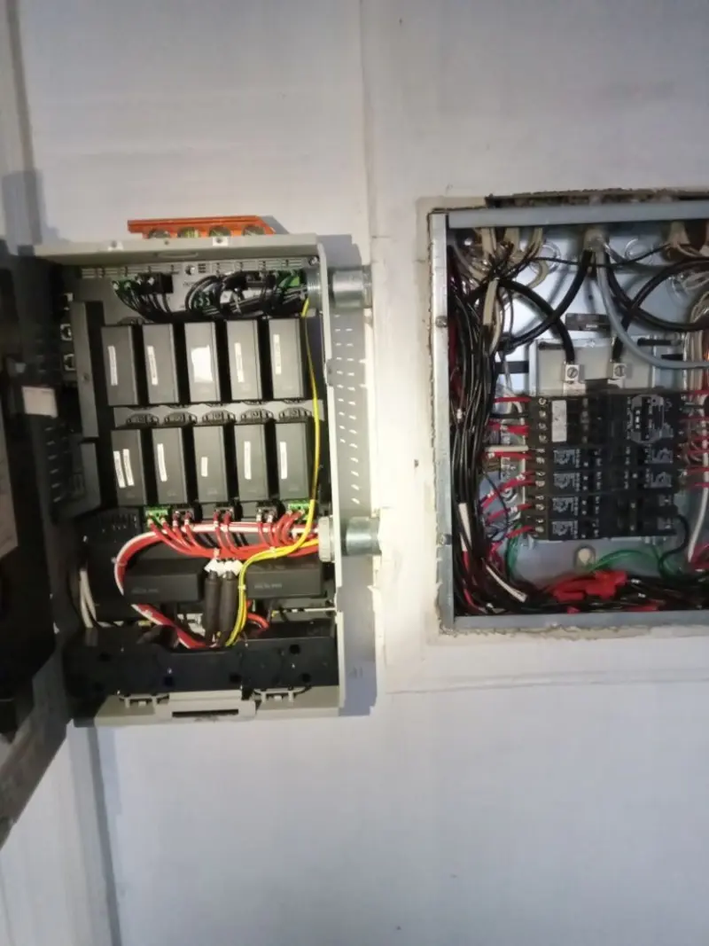 Electrical panel upgrade completed for Security Camera Wiring in Juniper Canyon